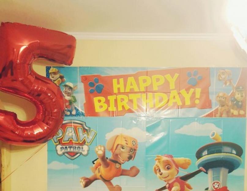 Ziua Poporului în stilul patrulei Tsutsenya.  Scenariu și bonusuri.  Cum să petreceți Ziua Națională în stil PAW Patrol Garland PAW Patrol de Ziua Națională Drukuvati