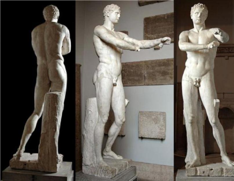 Hercules dari Lysippus.  Lisipp yang hebat.  Rukh dalam statik