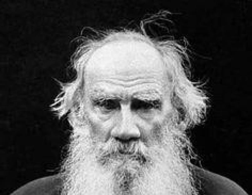 Problémy, konflikty, ideový smysl k románu L.M.  Tolstoy 